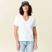 T-shirt manches courtes blanc femme