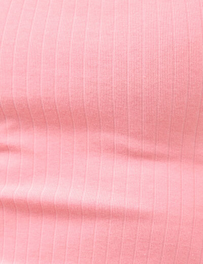 D&eacute;bardeur sans manches c&ocirc;tel&eacute; rose femme