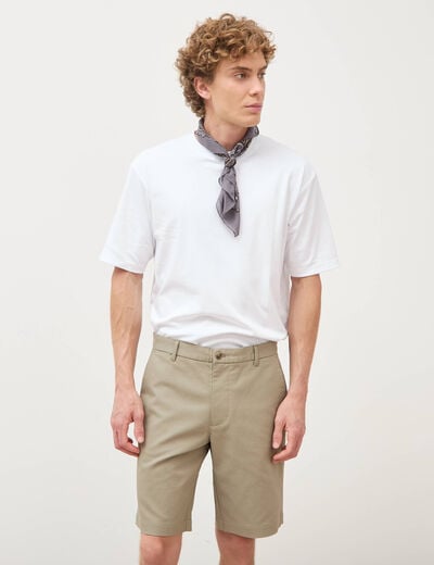 Bermuda vert kaki homme