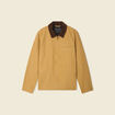 Veste zippée col velours camel homme