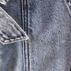 Jeans paperbag ceinturé denim snow bleu femme