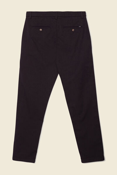 Pantalon chino 7/8ème noir homme
