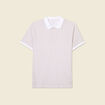 Polo éco-responsable blanc homme