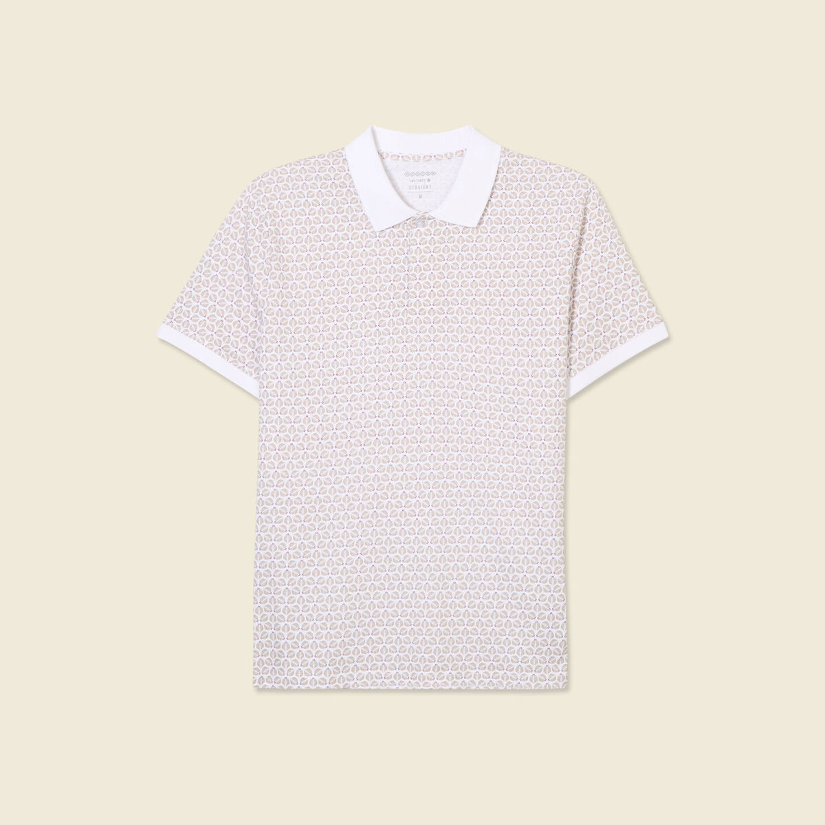 Polo éco-responsable blanc homme