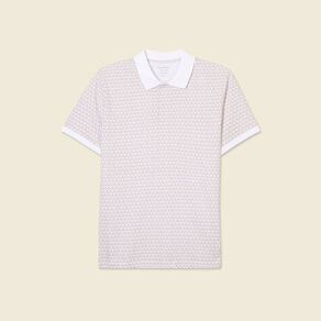 Polo éco-responsable blanc homme