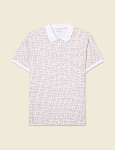 Polo éco-responsable blanc homme