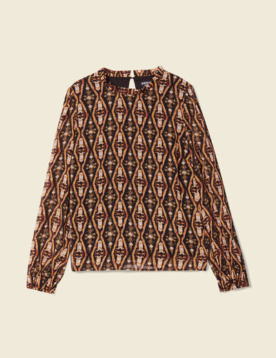Blouse éco-responsable camel femme