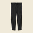 Pantalon taille haute en jeans gris fonc&eacute; femme