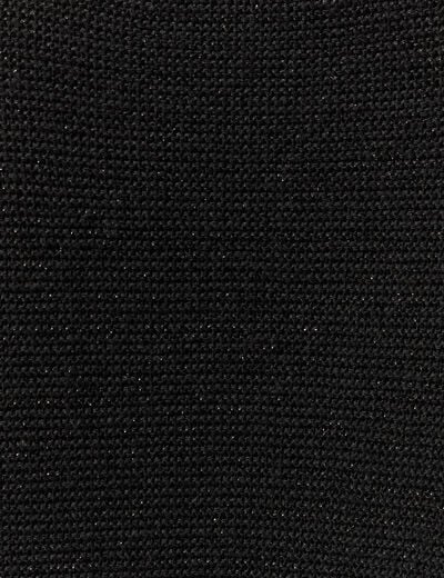 Pull ajour&eacute; col V manches longues noir femme