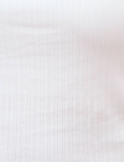 D&eacute;bardeur 2 en 1 avec brassi&egrave;re int&eacute;gr&eacute;e blanc femme
