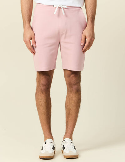 Short éco-responsable rose pastel homme