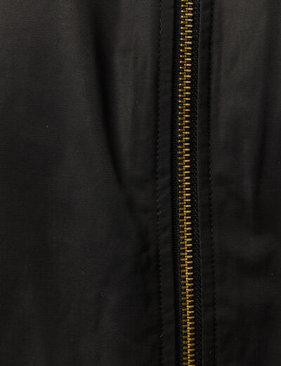 Parka r&eacute;versible noir femme