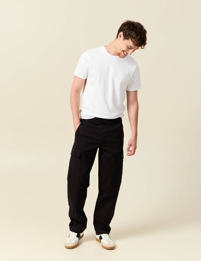 Cargo battle longueur 32 noir homme