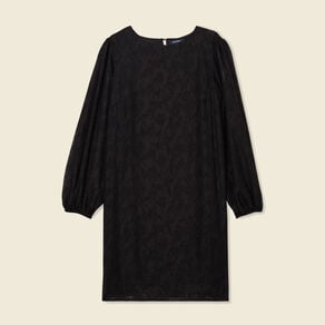 robe droite manches longues noir femme Robe droite manches longues noir femme