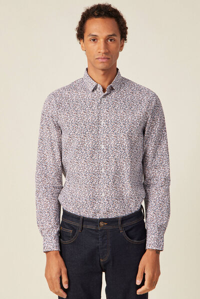 Chemise éco-responsable blanc homme