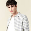 Chemise manches longues beige homme