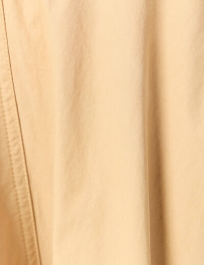 Jupe en coton beige femme