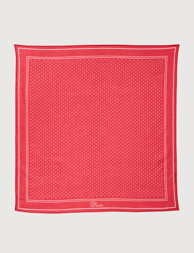 Foulard en coton rouge homme