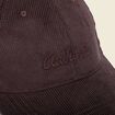 Casquette velours en coton bordeaux homme