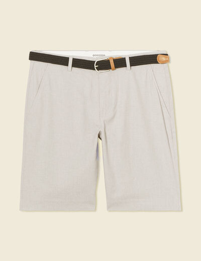 Short à ceinture gris homme