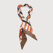 Foulard en coton orange fonc&eacute; homme