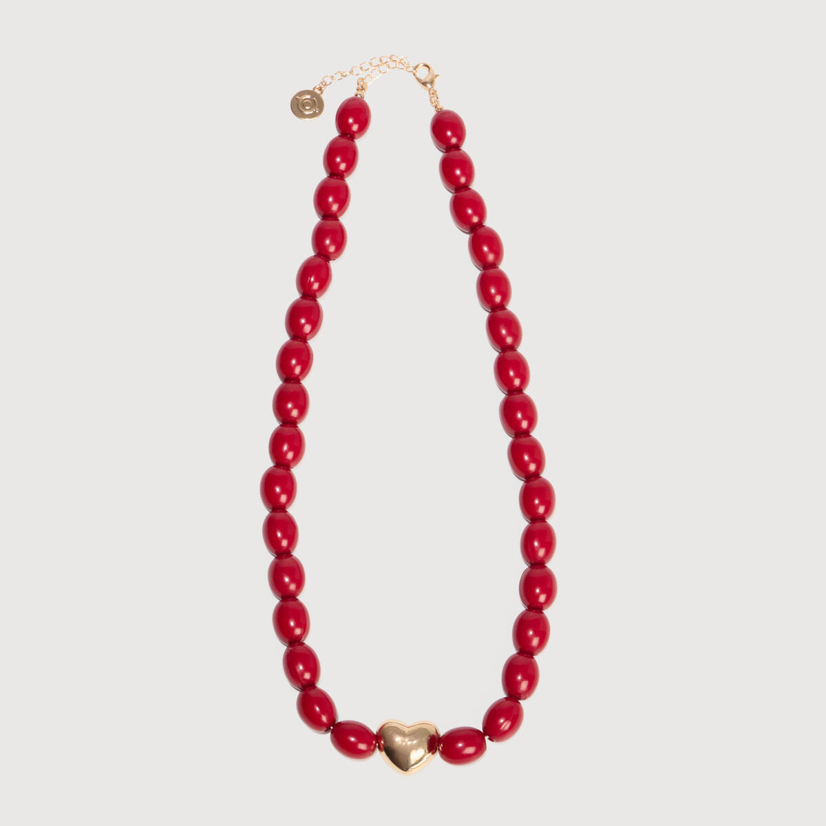 Collier rouge femme