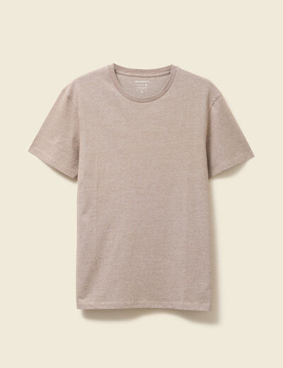 T-shirt éco-responsable marron homme