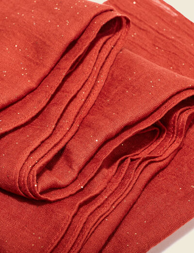 Foulard rouge fonc&eacute; femme