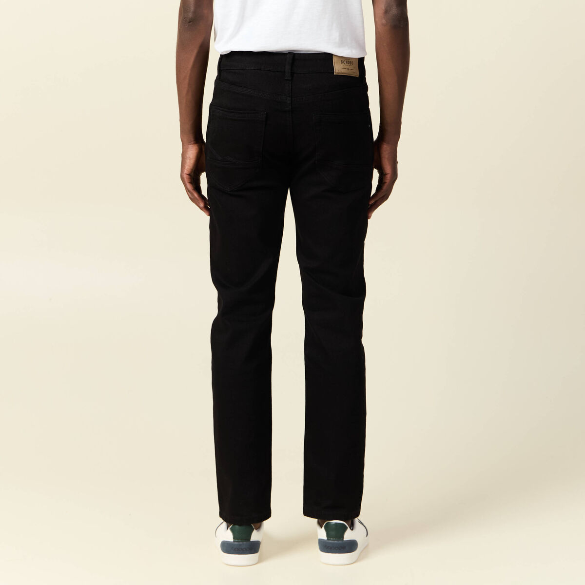 Jeans regular longueur 32 denim noir homme