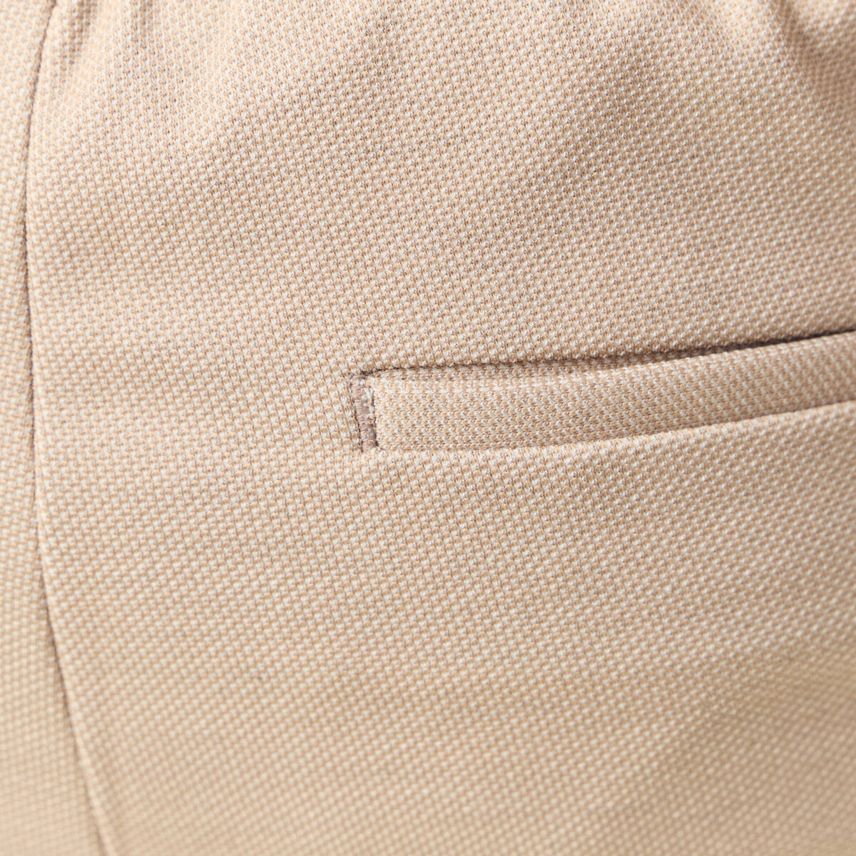 Short droit avec cordon beige homme