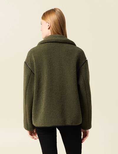 Manteau vert kaki femme