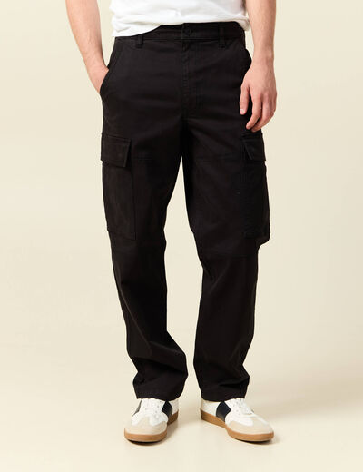 Cargo battle longueur 32 noir homme