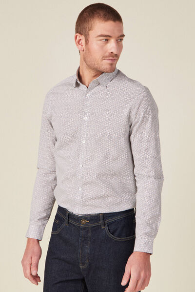 Chemise éco-responsable blanc homme