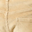 Pantalon droit en velours longueur 32 beige homme