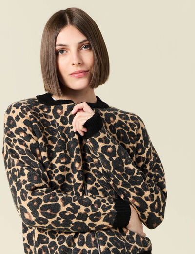 Gilet zippé éco-responsable noir femme