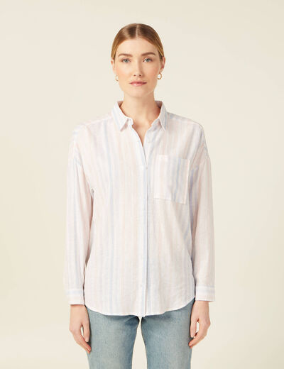 Chemise éco-responsable blanc femme