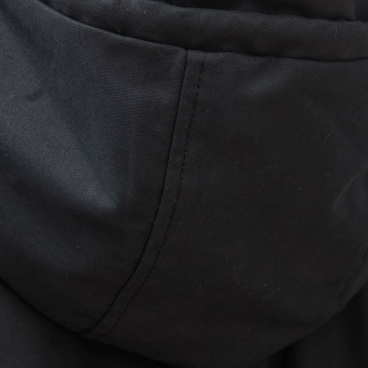 Parka oversize d&eacute;perlante &agrave; capuche noir femme