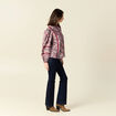 Blouse manches longues bordeaux femme