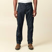 Jeans straight longueur 32 en coton denim brut rinse homme