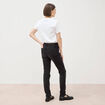 Jeans slim taille haute denim noir femme