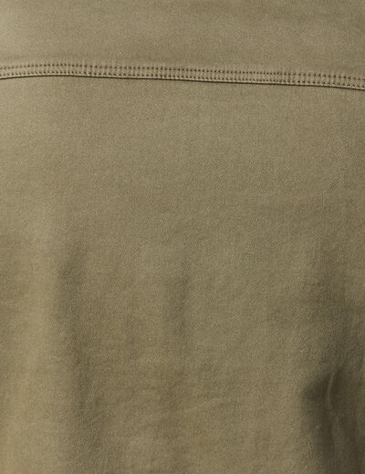 Surchemise manches longues taupe homme