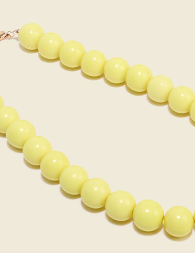 Collier jaune femme