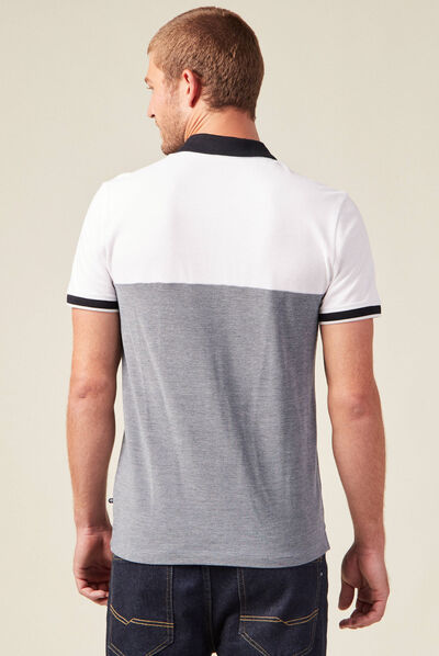 Polo manches courtes bleu marine homme
