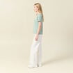 T-shirt manches courtes vert pastel femme