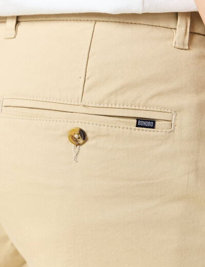 Pantalon slim Instinct chino beige homme