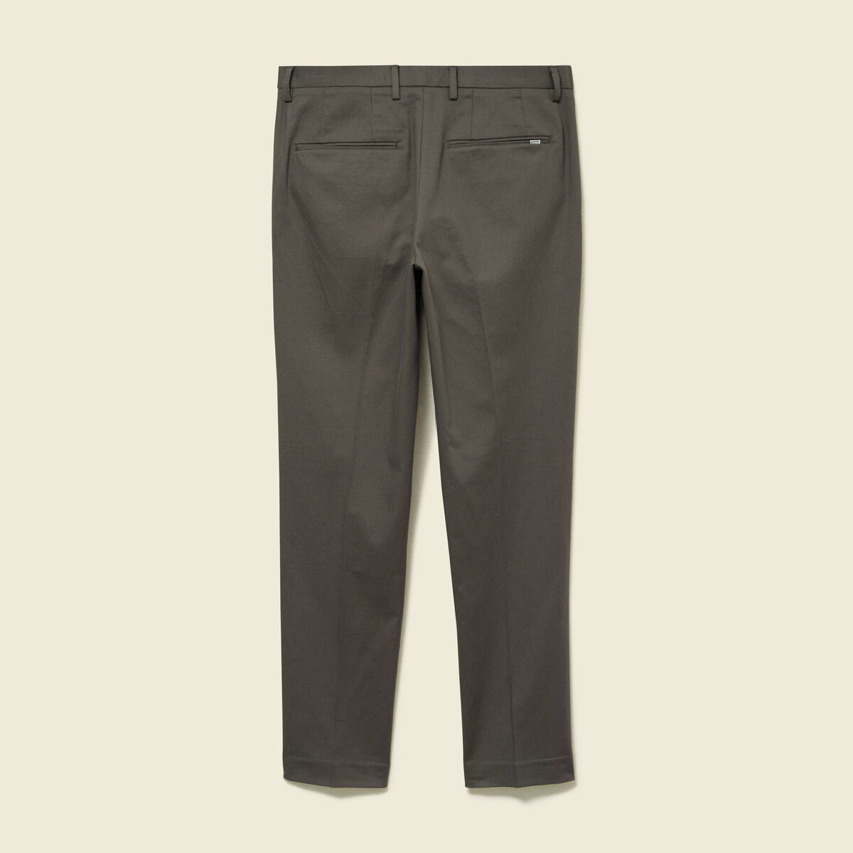 Blouson manches longues doubl&eacute; en coton vert kaki homme