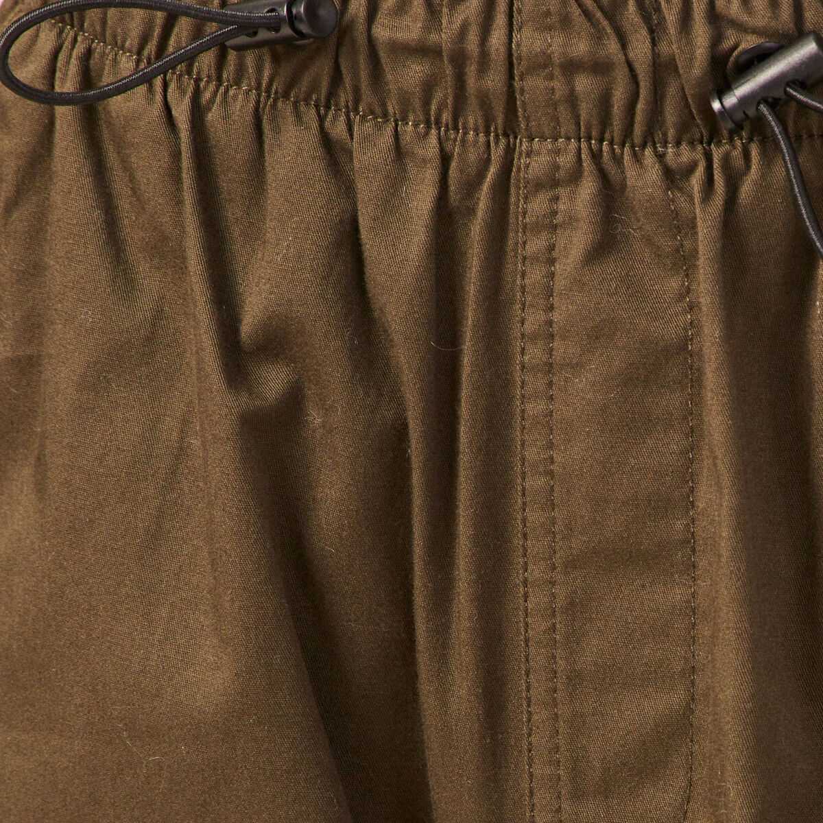 Pantalon battle bas élastiqué vert kaki femme
