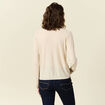 Pull manches longues ecru femme