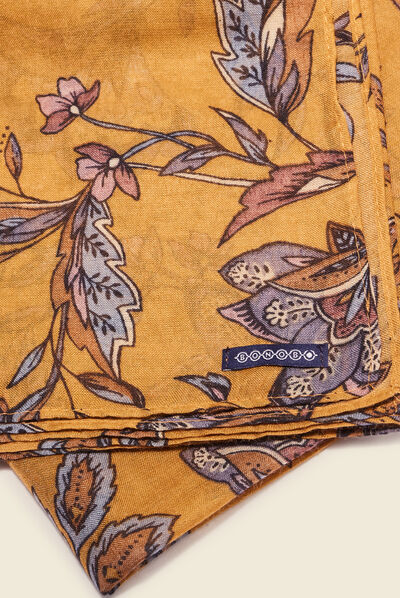Foulard jaune femme