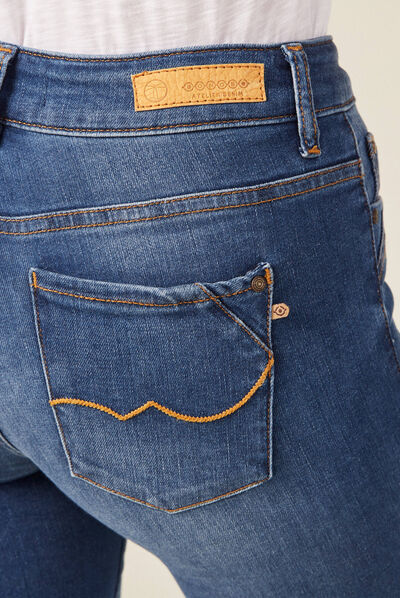Jeans Camille - slim denim stone femme